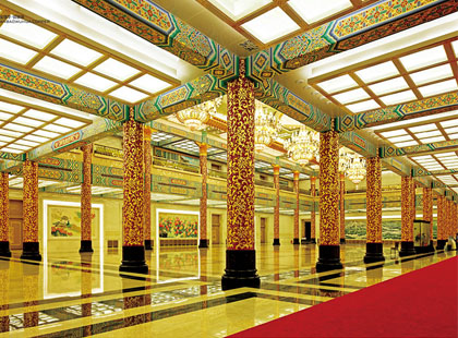 人民大會堂金色大廳銅裝飾